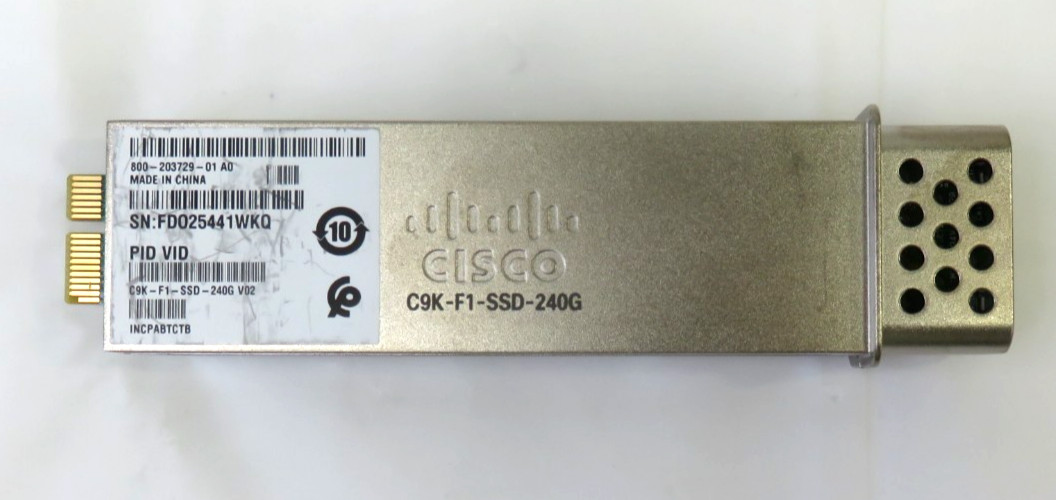 CISCO C9K-F1-SSD-240G Pluggable SSD Storage, FOR PARTS/ REPAIR