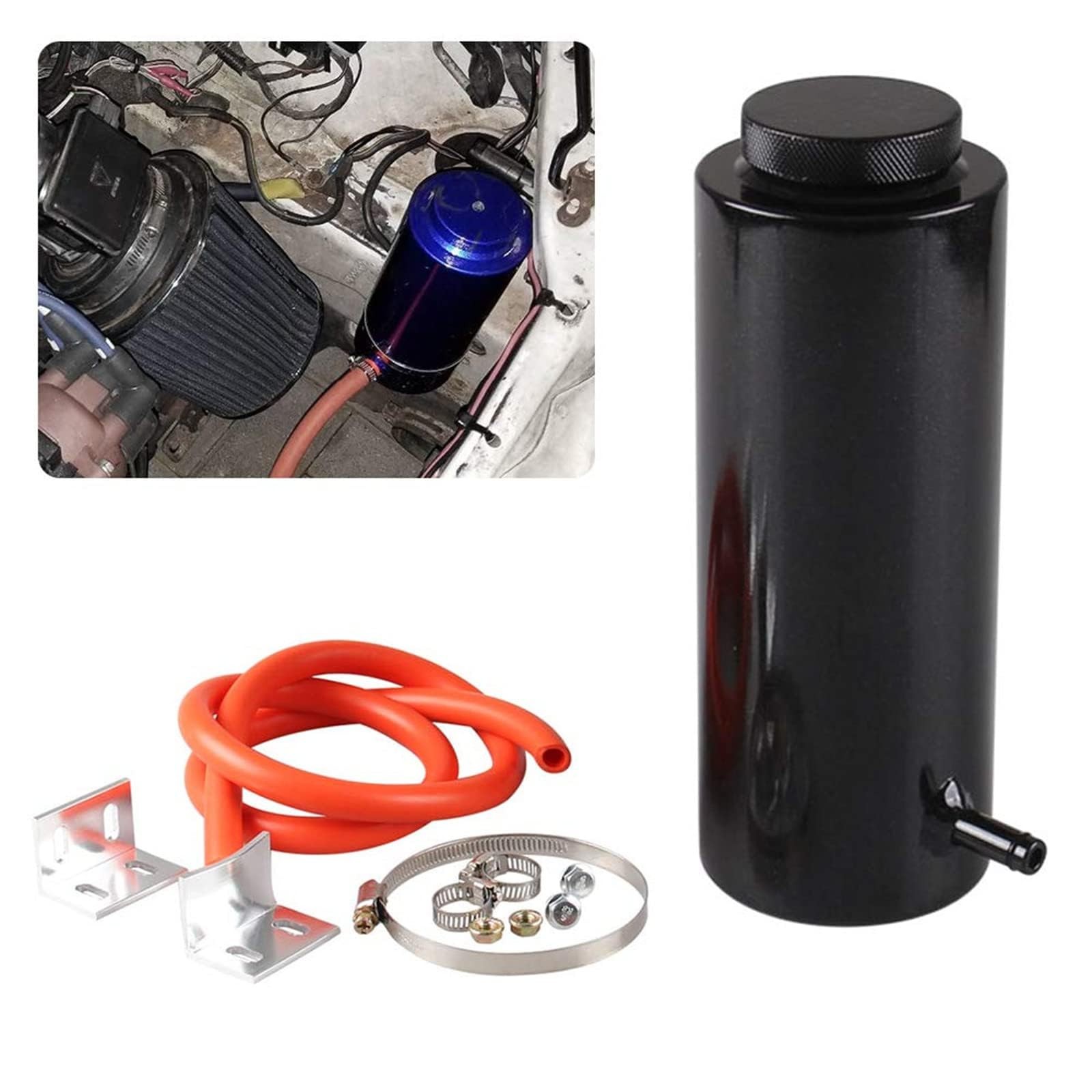 Universal carRadiator Coolant Tank 800mlCoolant Expansion Tank Overflow OilCatch