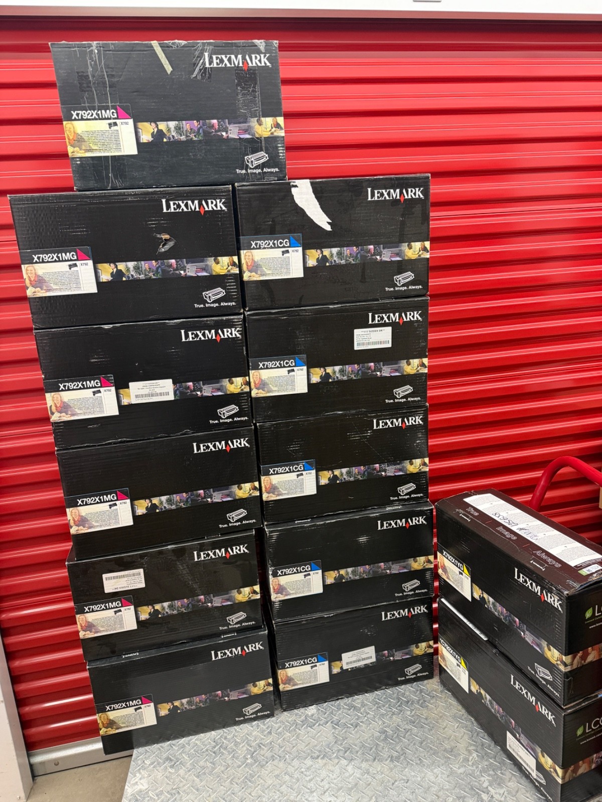 Lexmark X792 X792X1CG X792X1MG X792X1YG Toner.  13 LOT