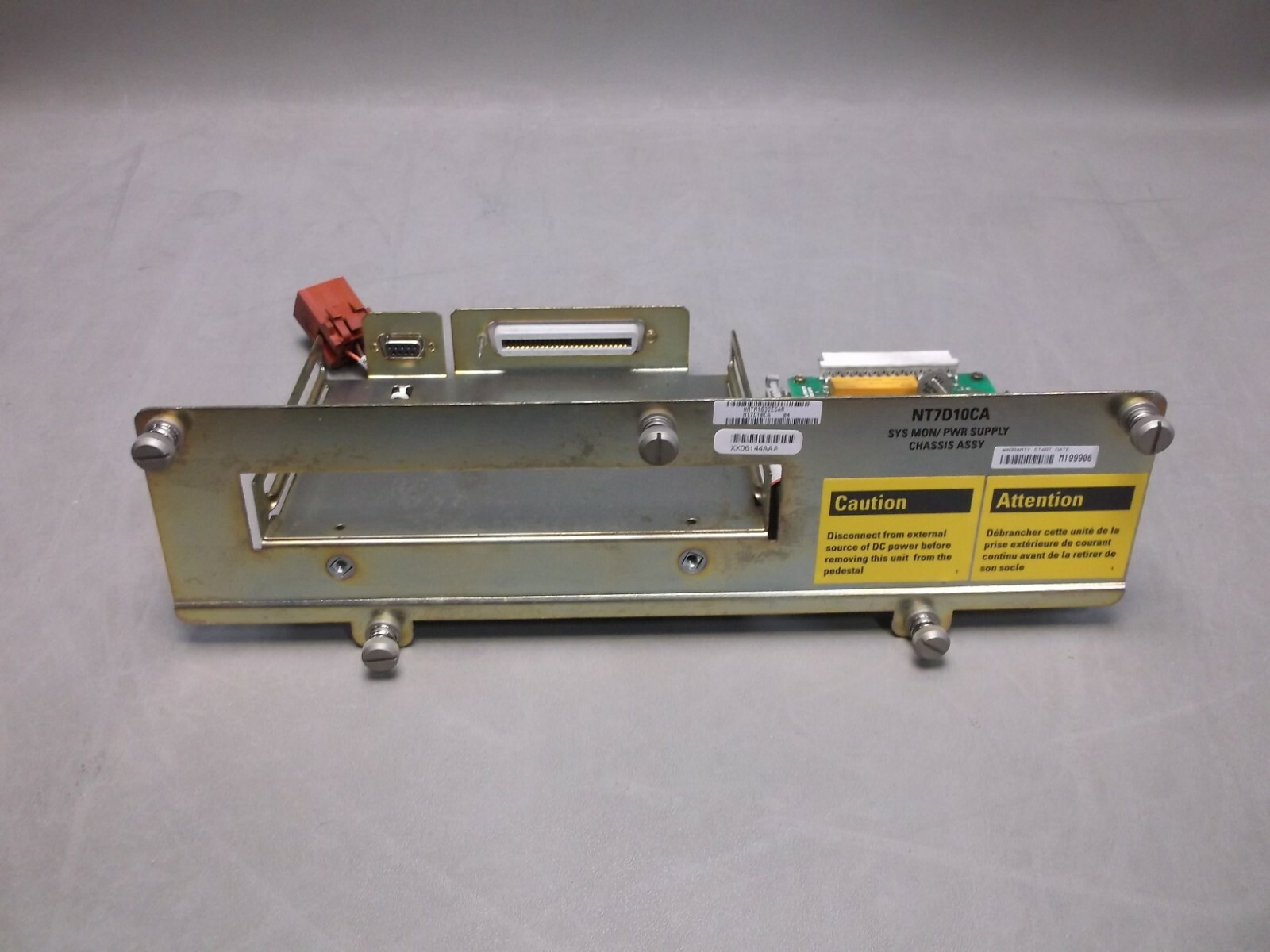 NORTEL NT7D10CA SYSTEM MONITORING POWER SUPPLY CHASSIS 30 DAY WARRANTY