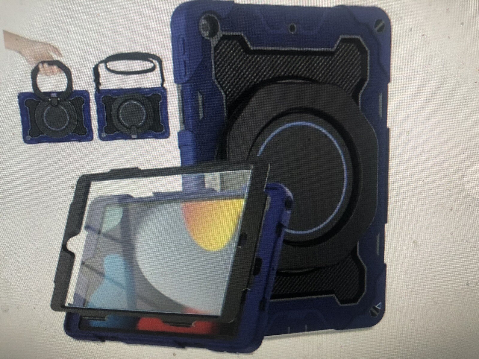 ROISKIN For iPad 9th 8th 7th Generation Case(iPad 10.2 inch) HD Screen Protector