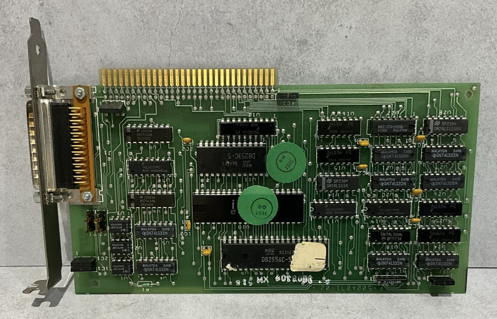 Vintage 1980s 8-bit ISA Parallel I/O Card PC Expansion UNTESTED