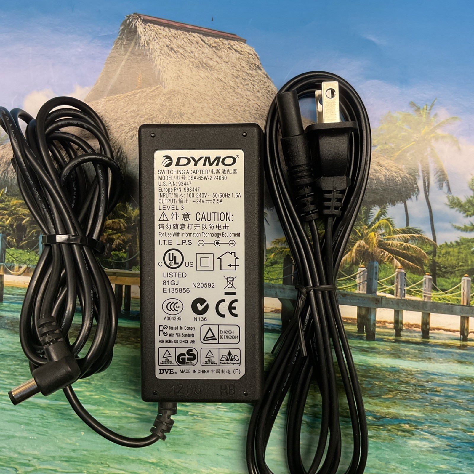 Dymo DSA-65w-2 24060 OEM GENUINE AC DC Adapter Power Supply Cord Charger