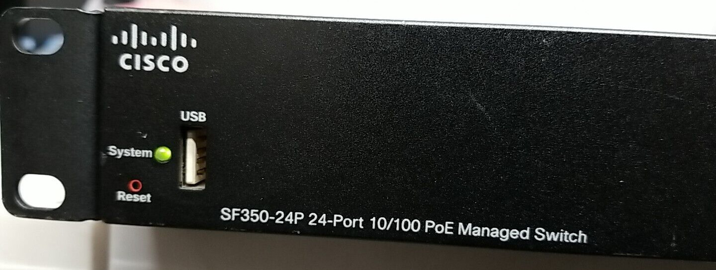 Cisco SF350-24P 24-Port 10/100 PoE Managed Ethernet Switch SF350-24P-K9 V02