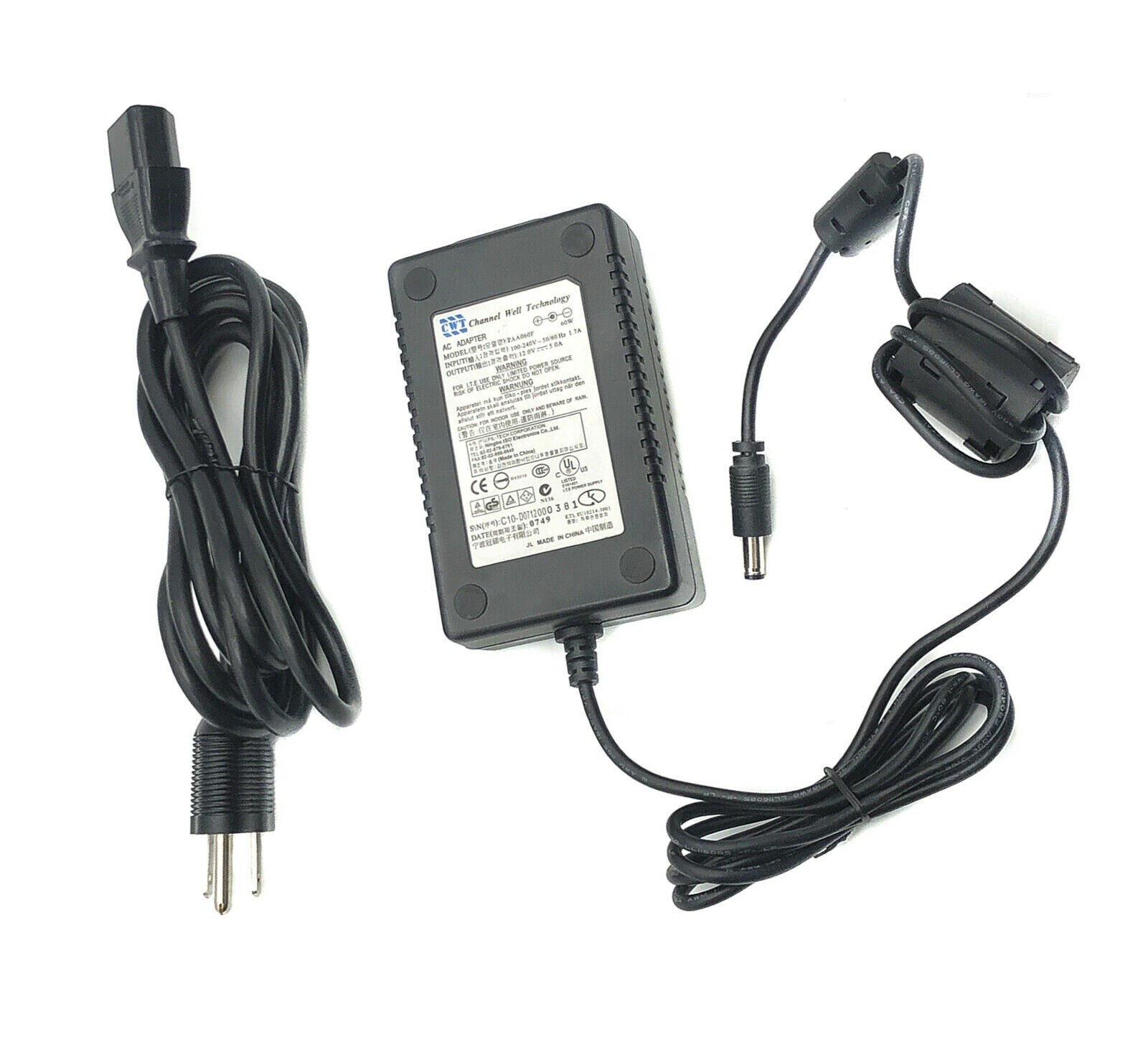 Original 60W CWT AC Adapter for Synology DS220+ DS220j DS218 DS218play OEM