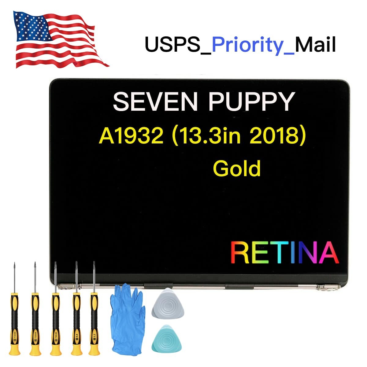 SEVENPUPPY New For MacBook Air A1932 2018 LCD Screen Display Replacement A+++