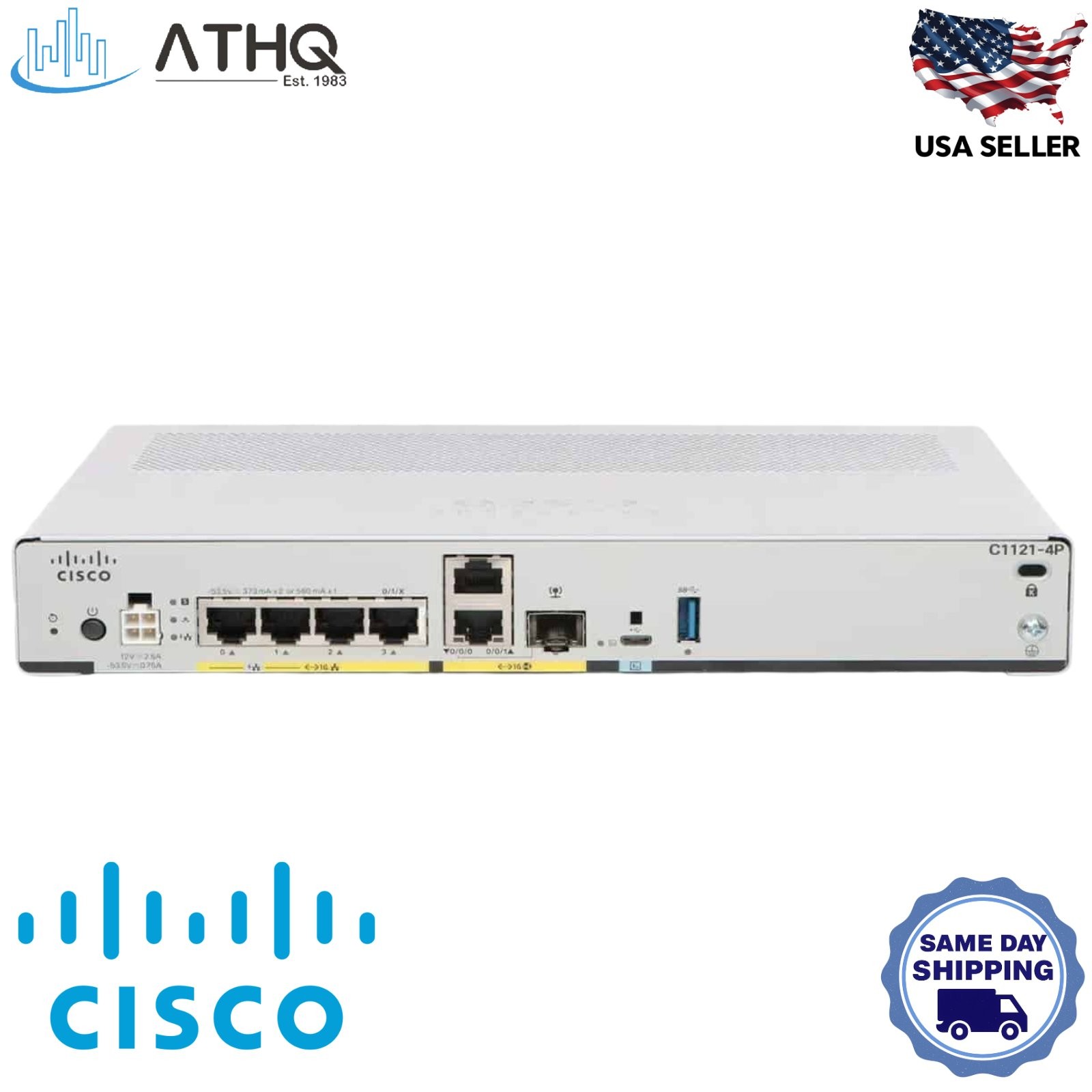 Cisco C1121-4P ISR 1100 4-Port Router - Dual GE WAN, 1x SFP Combo - Refresh
