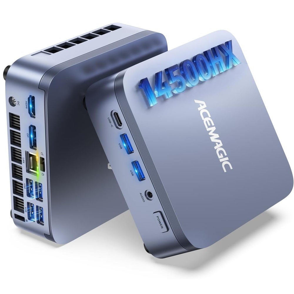 ACEMAGIC 4K MINI PC Windows 11 Pro Intel i5 14500HX 32GB DDR4 1TB SSD 5G BT WiFi
