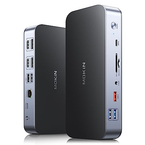 MOKiN 15-in-1 Dual Monitor DisplayLink Docking Station MODK1501