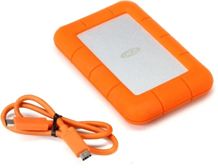 LaCie Rugged USB-C 2TB Portable Hard Drive