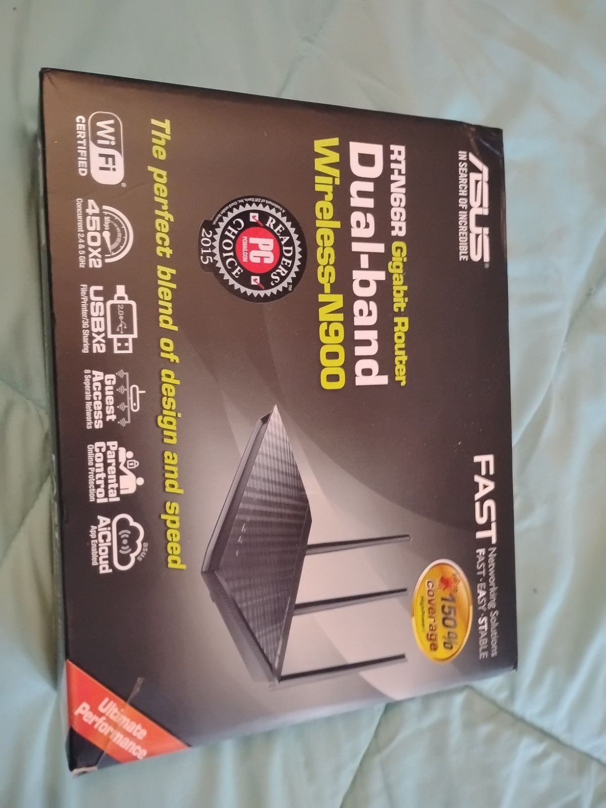 ASUS RT-N66RU Wireless-N900 Dual Band Gigabit Wireless N Router Open Box