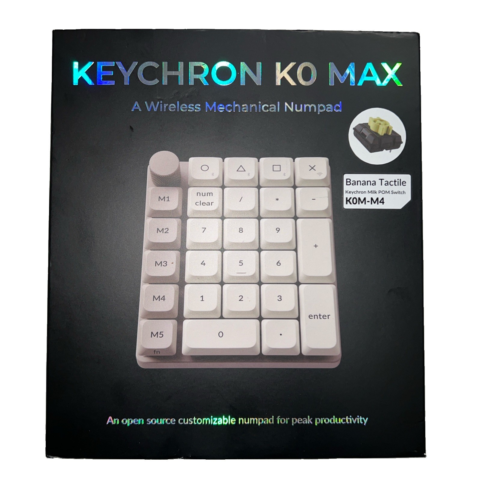 Keychron K0 Max Number Keypad K0M-H4 Banana Tactile-NIB