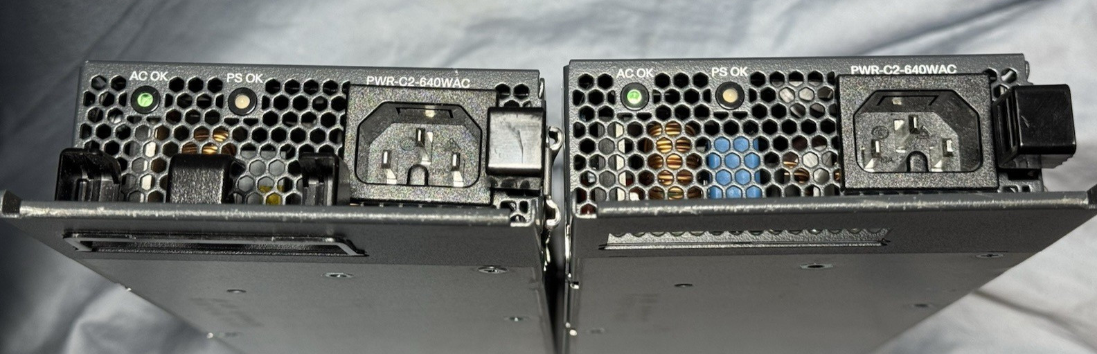 Lot 2 Cisco PWR C2 640WAC Power Supply V01 V02 Catalyst 3650 3850 Tested