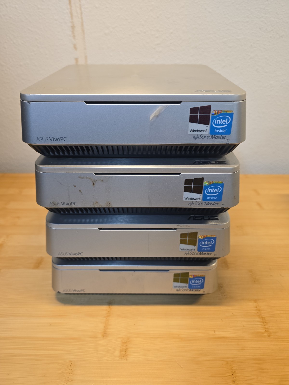 LOT OF 4ASUS Vivo PC VM40B RTL8821AE Windows 8 Sonic Master | Untested For Parts