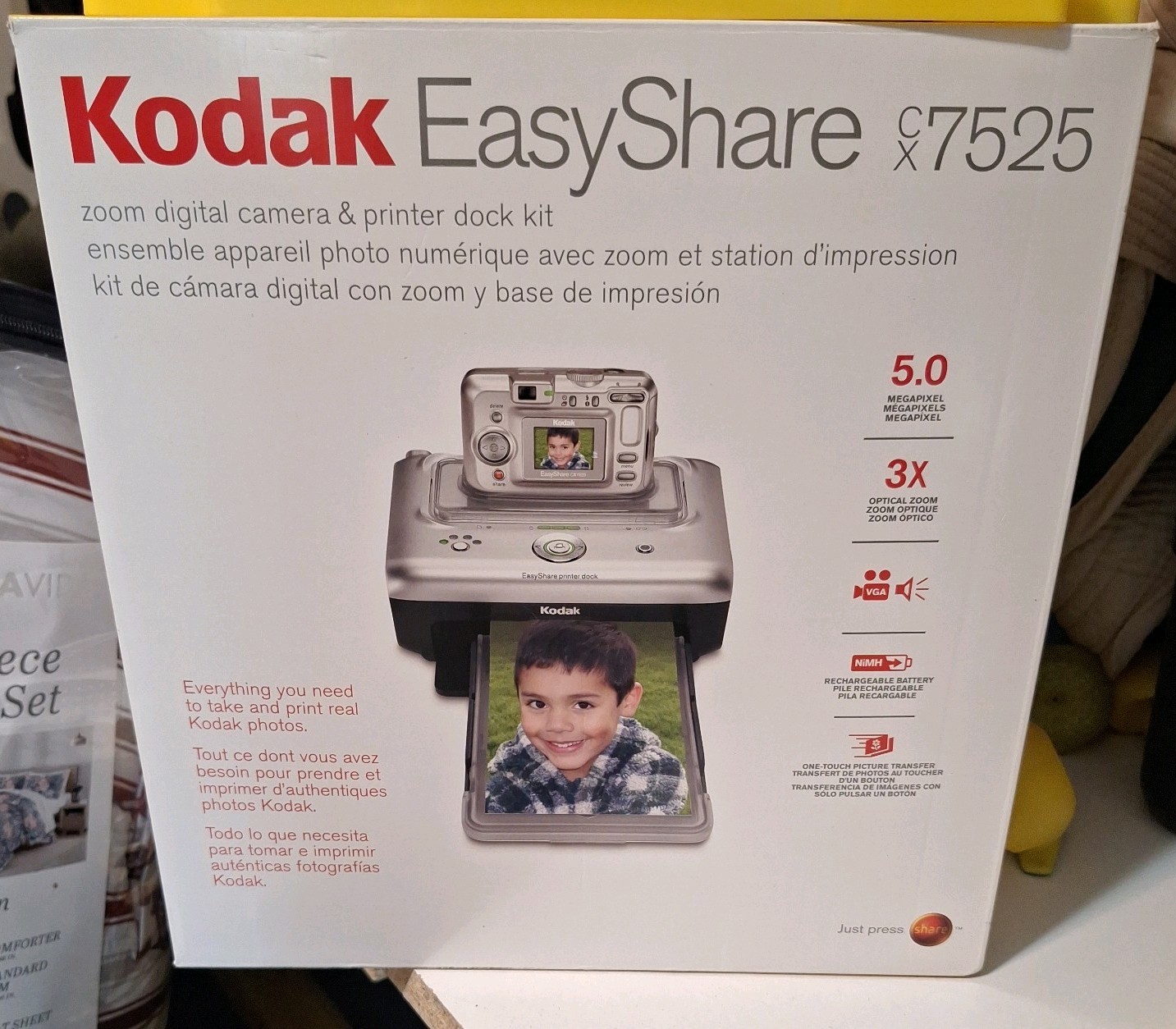 Kokak EasyShare Printer Dock Station Portable Color USB Wireless 3F6953C NEW NIB