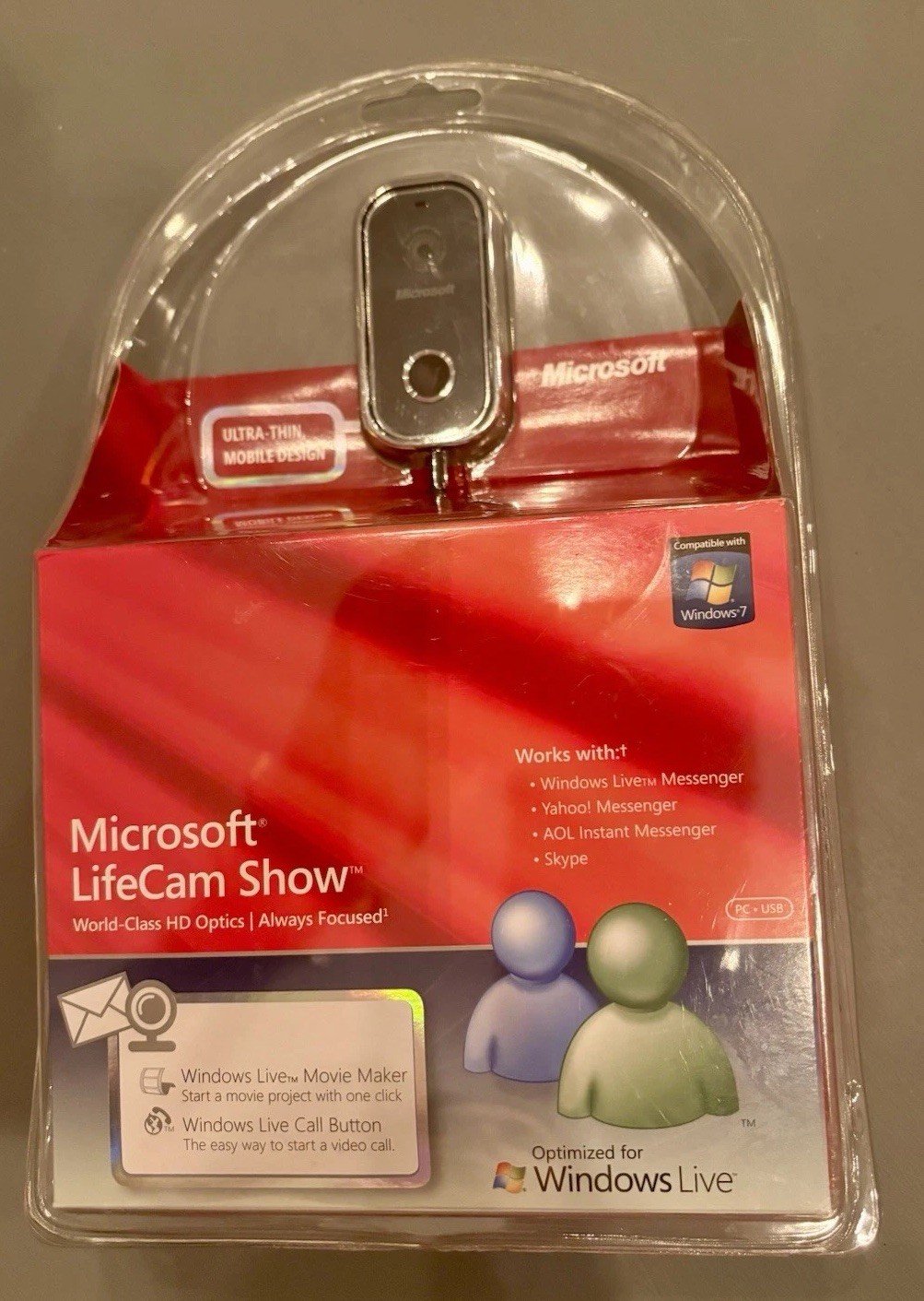 Genuine MICROSOFT LifeCam Show USB WEBCAM 1139 World-Class HD Optics