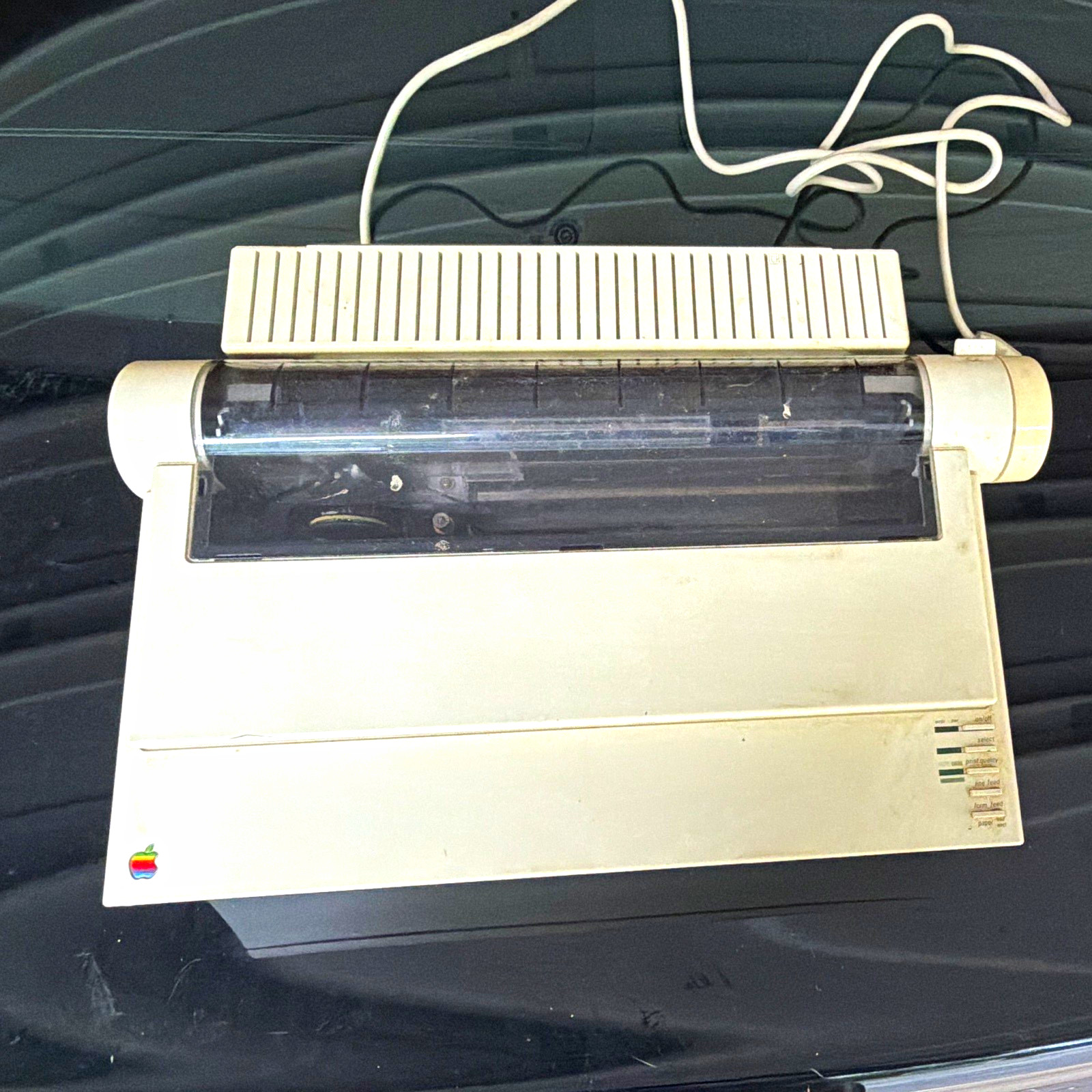 Apple ImageWriter II Dot Matrix Printer, Black & White