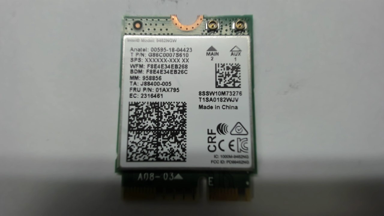 Lenovo Intel Dual Band Wireless-AC 9462 (9462NGW)