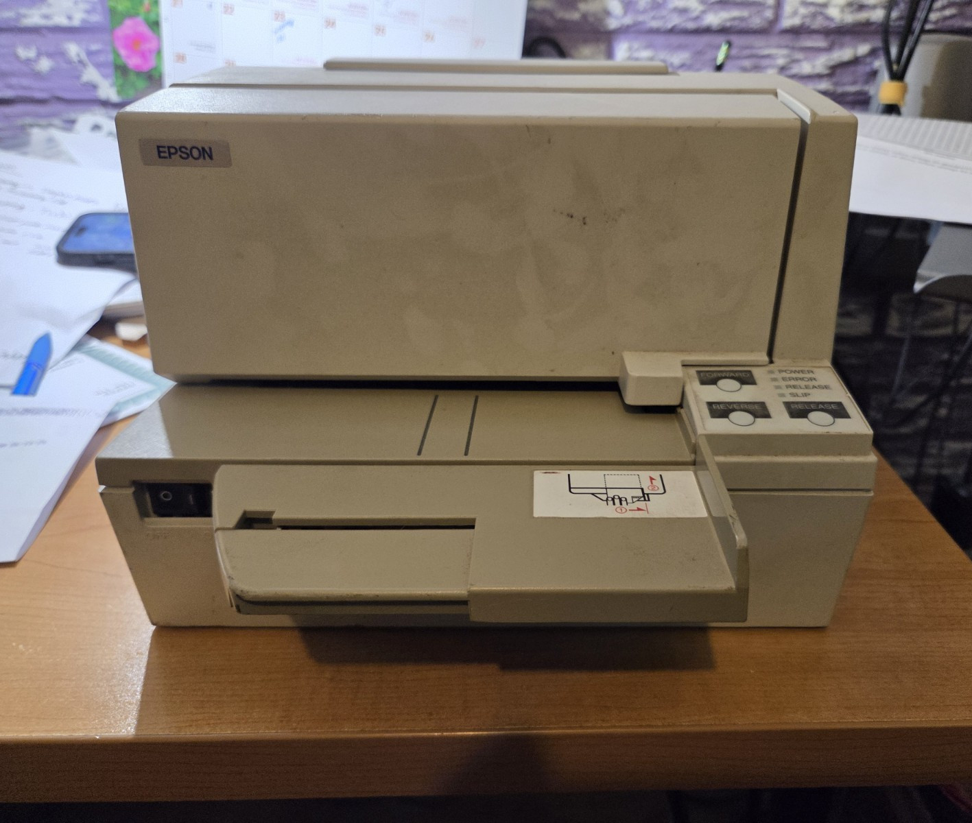 Epson TM-U590 Dot Matrix POS Printer, Parallel IEEE 1284, Mono, Portable