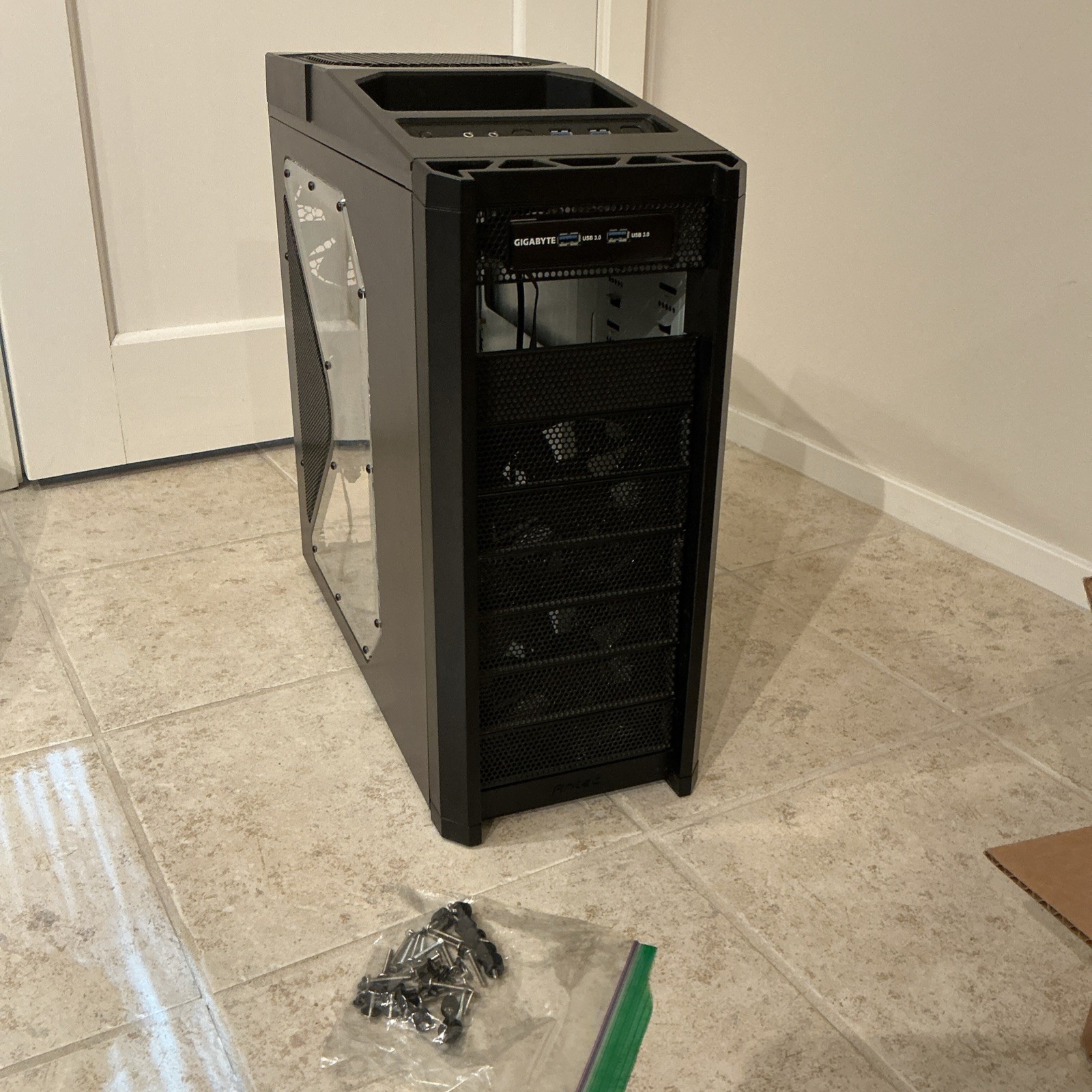 Antec 900 Nine Hundred ATX Gaming Computer Case Black Used