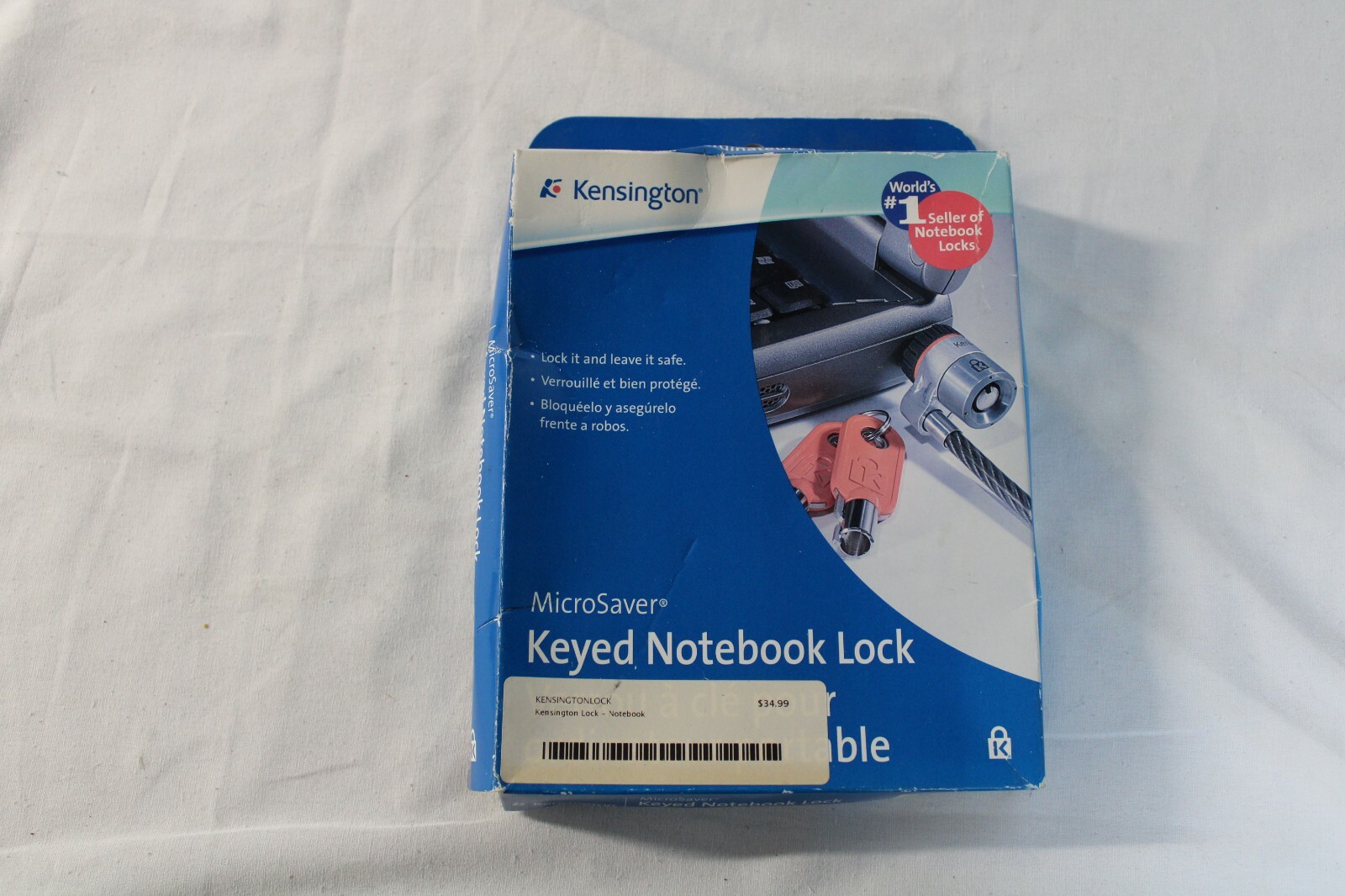 Kensington MicroSaver Keyed Notebook Lock NEW