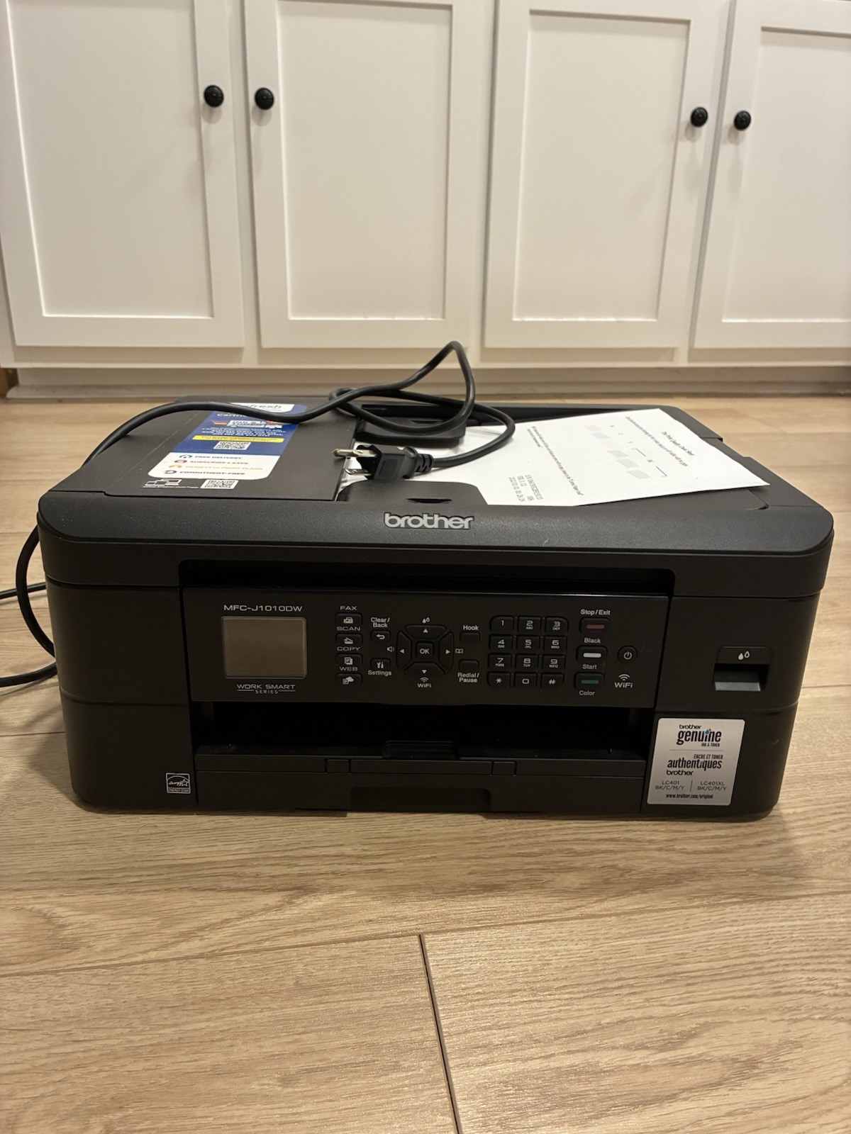 Brother MFC-J1010DW Wireless Color Inkjet All-in-One Printer TESTED WORKING