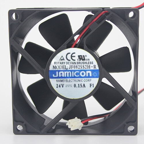 1pc new for Jamicon JF0825S2H-R 80*80*25mm DC 24V 0.15A 2Pin Inverter Silent Fan