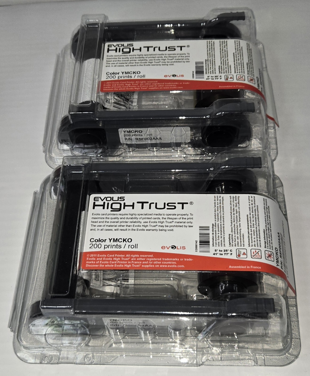 Evolis R5F008AAA Primacy YMCKO Card Printer Ribbon (quantity of 2)