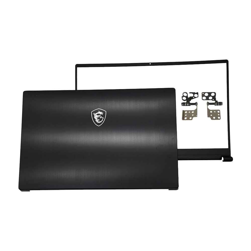 New For MSI Modern 15 MS-1551 M15 Back Cover Black+Bezel+hinges 307551A514HG
