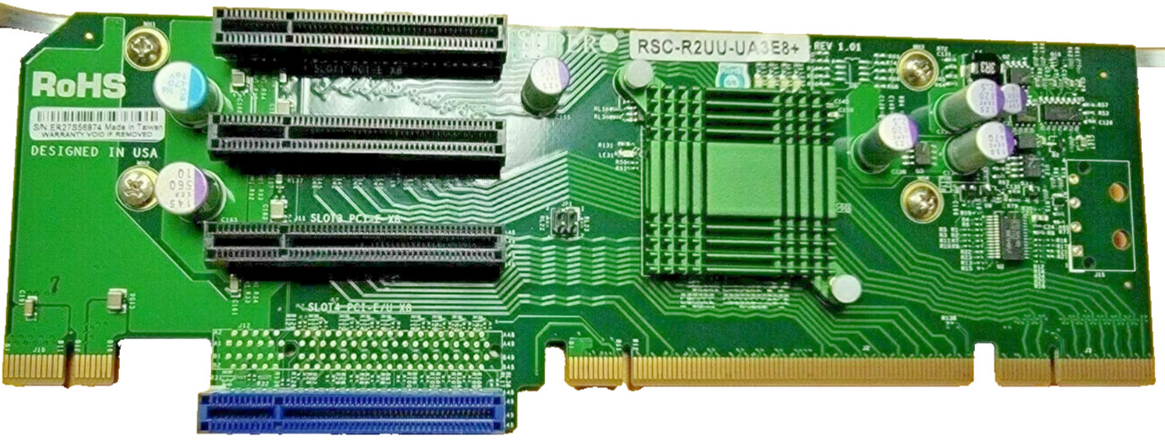 Supermicro RSC-R2UU-UA3E8+ Riser Card NEW, IN STOCK, 5 Year Warranty