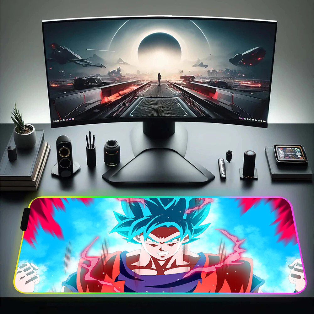 Dragon Ball Z/Super/GT RGB LED Computer Gaming Keypad Mousepad