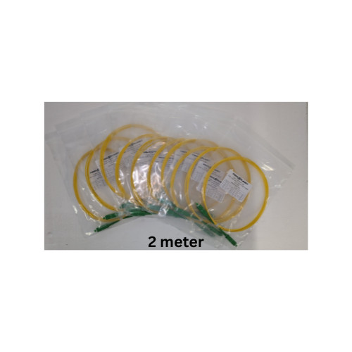 (100 Pack) SC to SC APC Simplex OS2 Single-Mode Fiber Optic Patch Cable - Jumper
