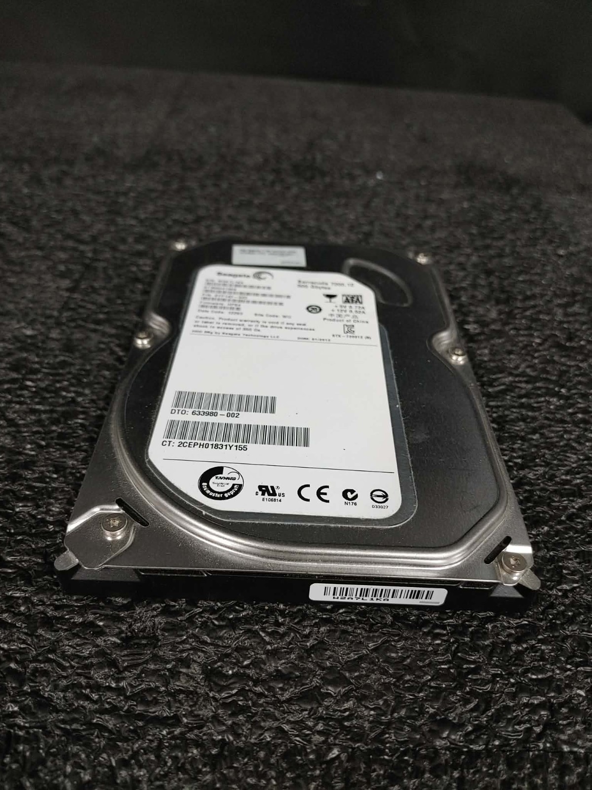 HP 633980-002 636929-001 500GB 7.2K RPM 64MB FW HP64 DC 12293 SATA 3.5" HDD