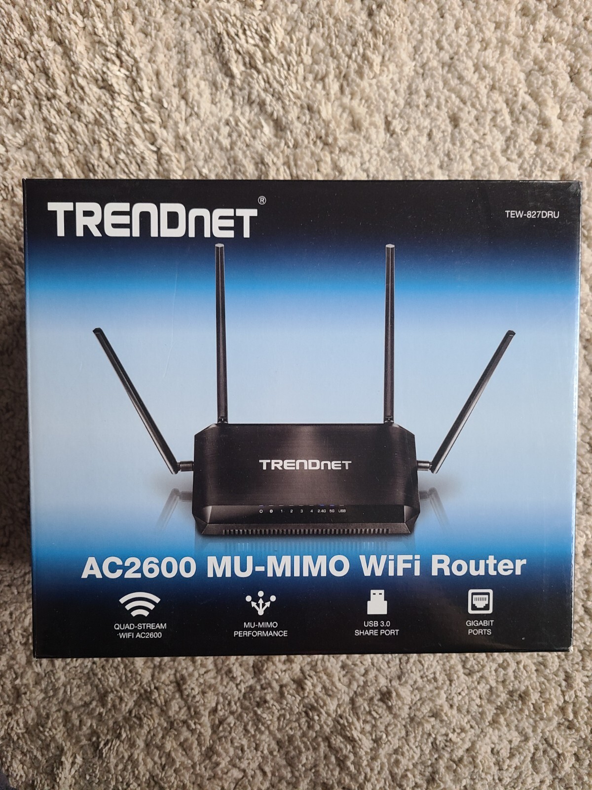 Brand New TRENDnet Ac2600 StreamBoost Gigabit Ethernet Wireless Router