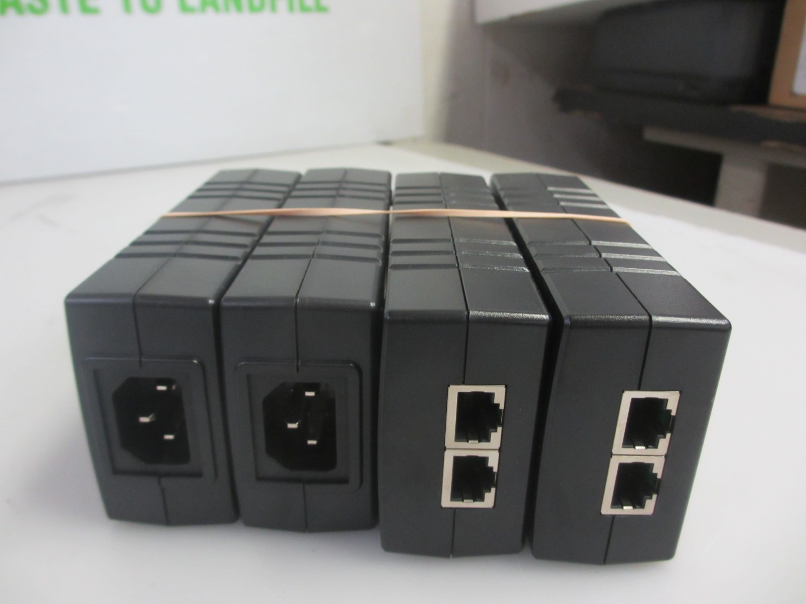 LOT OF 4 Trendnet TPE-115GI /A Gigabit PoE+ Injector DC 53V 566A Output