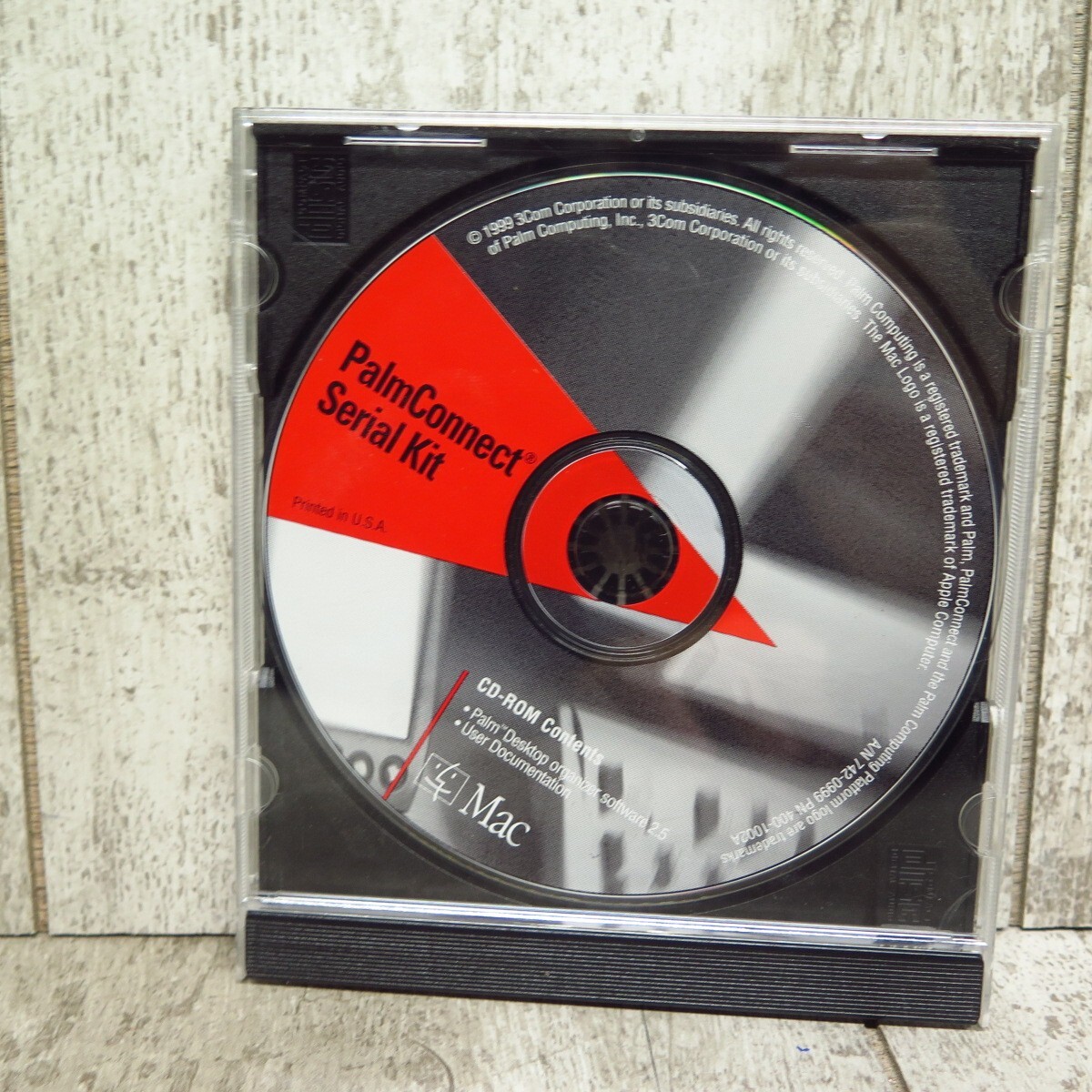 Vintage 1999 3com Palmconnect Serial Kit Software for Mac OS CD Rom Disc