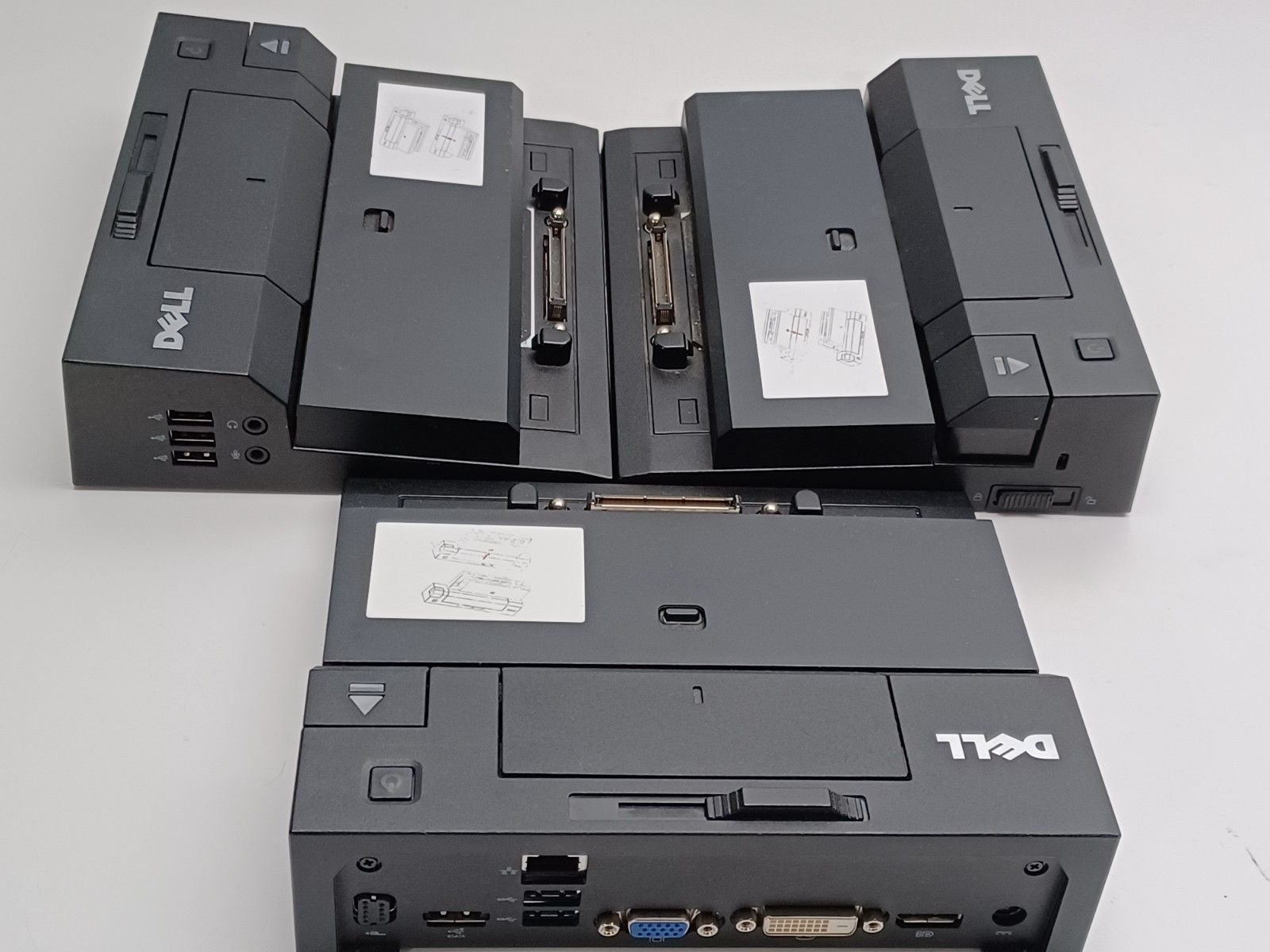 Lot of 3 Dell Pro3X Docking Station No Adapter For Parts or Repair