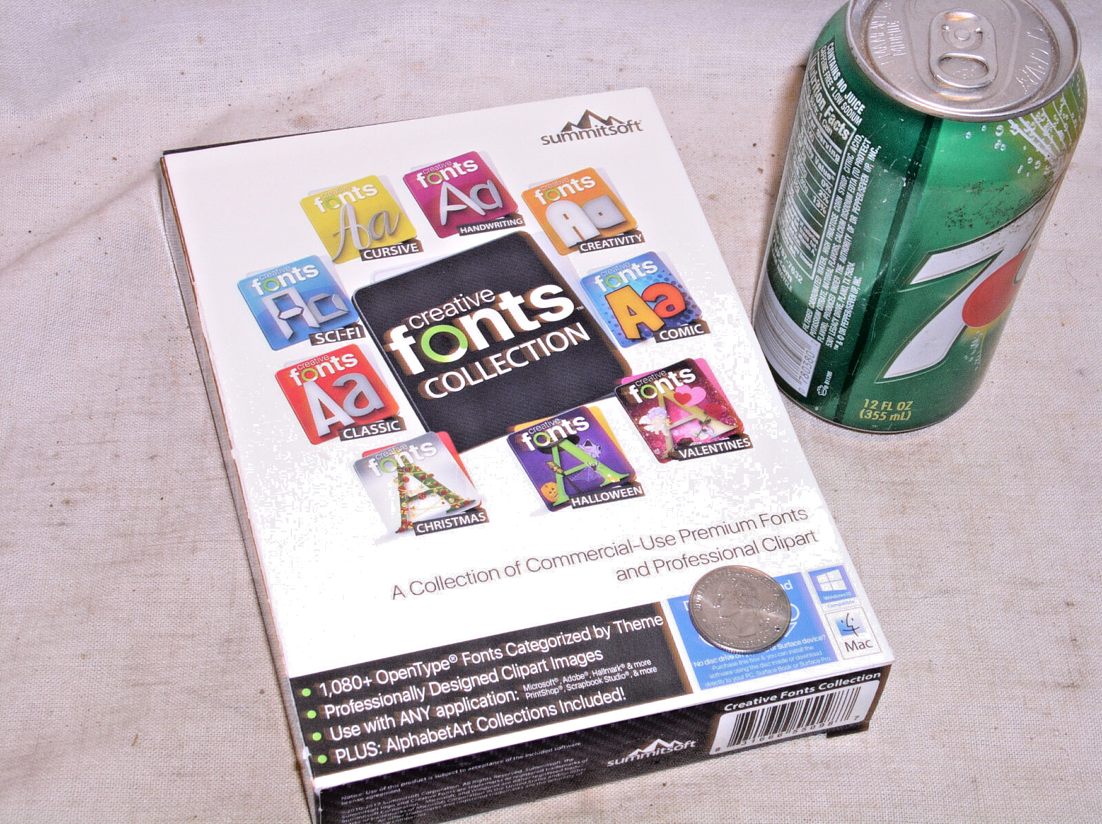 SEALED SUMMITSOFT CREATIVE FONTS COLLECTION PC WIN/MAC DOWNLOAD KEY ONLY NO DISC