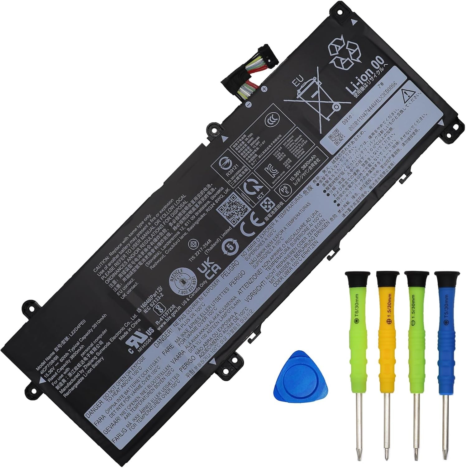 L22B4PE0 L22D4PE0 Battery Replacement for Lenovo K14 G2 IRU ThinkBook 14 G6 IRL