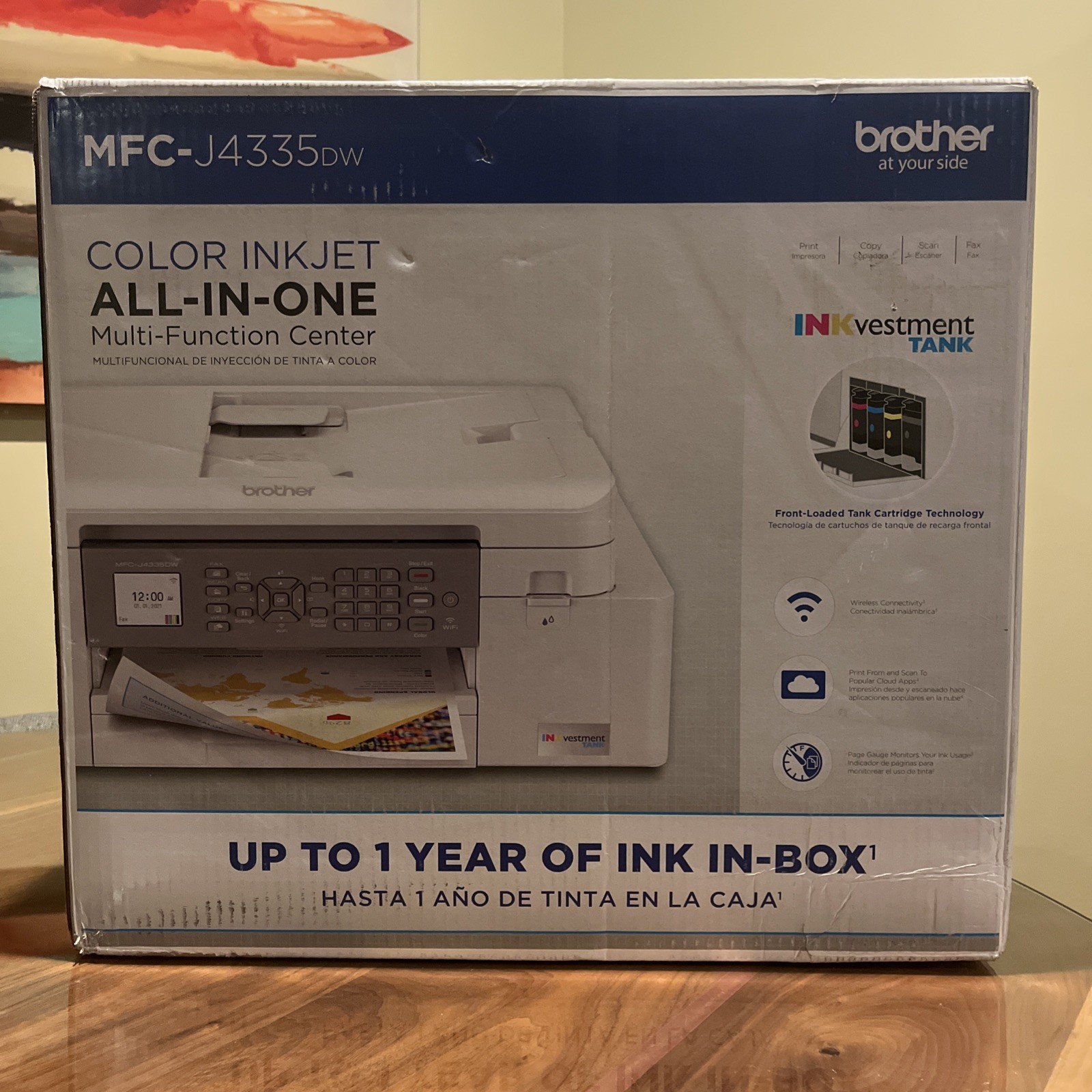Brother MFC-J4335DW INKvestment Tank Wireless All-in-One Color Inkjet Printer