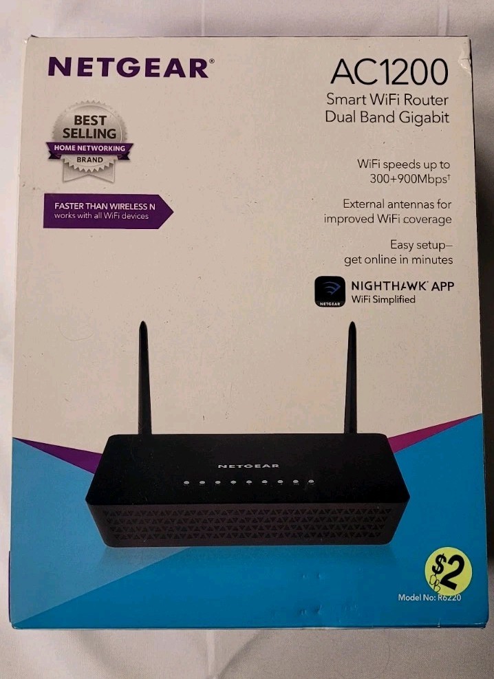 Netgear AC1200 Smart WiFi Router Dual Band Gigabit R6220