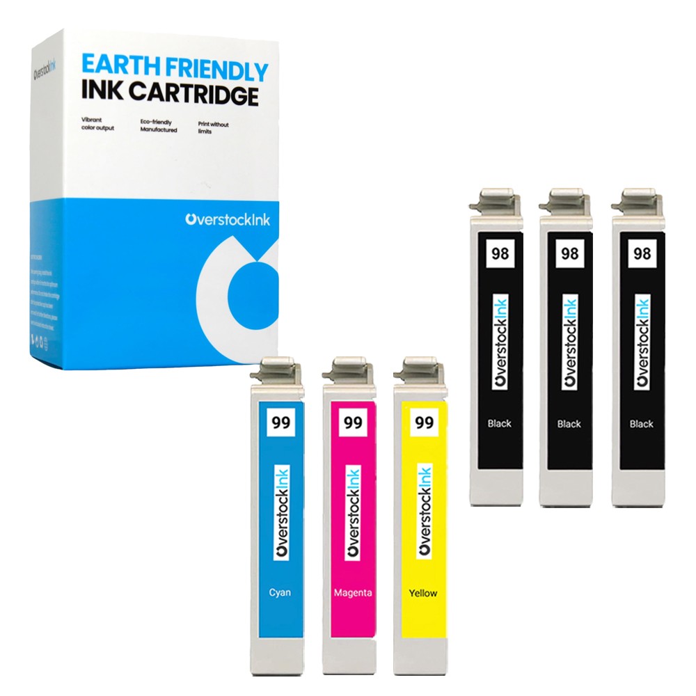 6PK Compatible OSI Epson T098 T099 Ink Cartridges for Epson Artisan 837 700 710