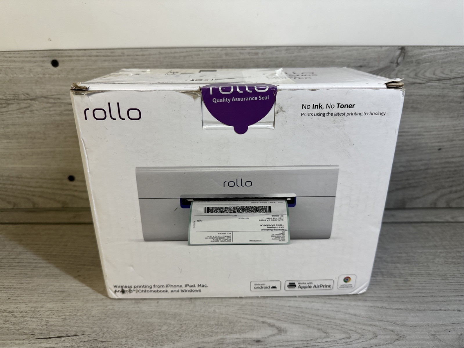 Rollo Wireless Shipping Label Printer - Wi-Fi Thermal Label Printer for Shipping