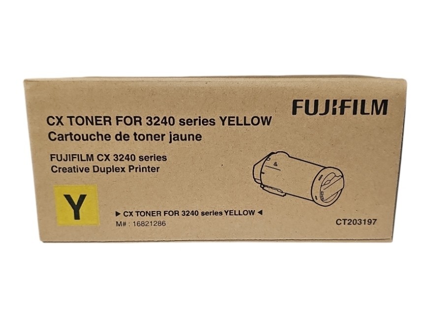 Fujifilm CX Toner For 3240 Yellow, Model CT203197, OEM Genuine Original NEW