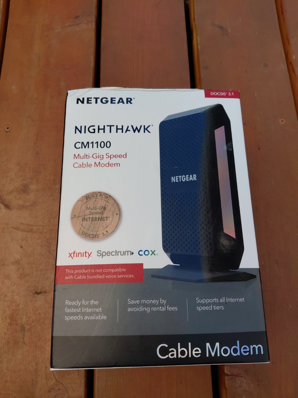 Netgear Nighthawk CM1100 DOCSIS 3.1 Multi-Gig Cable Modem⬜️