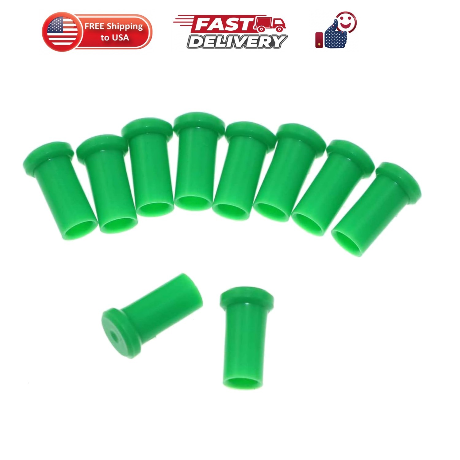 100PCS Green Fiber Optic T-Shaped Dust Cap Fiber Optic Dust Caps FC SC LC UPC...