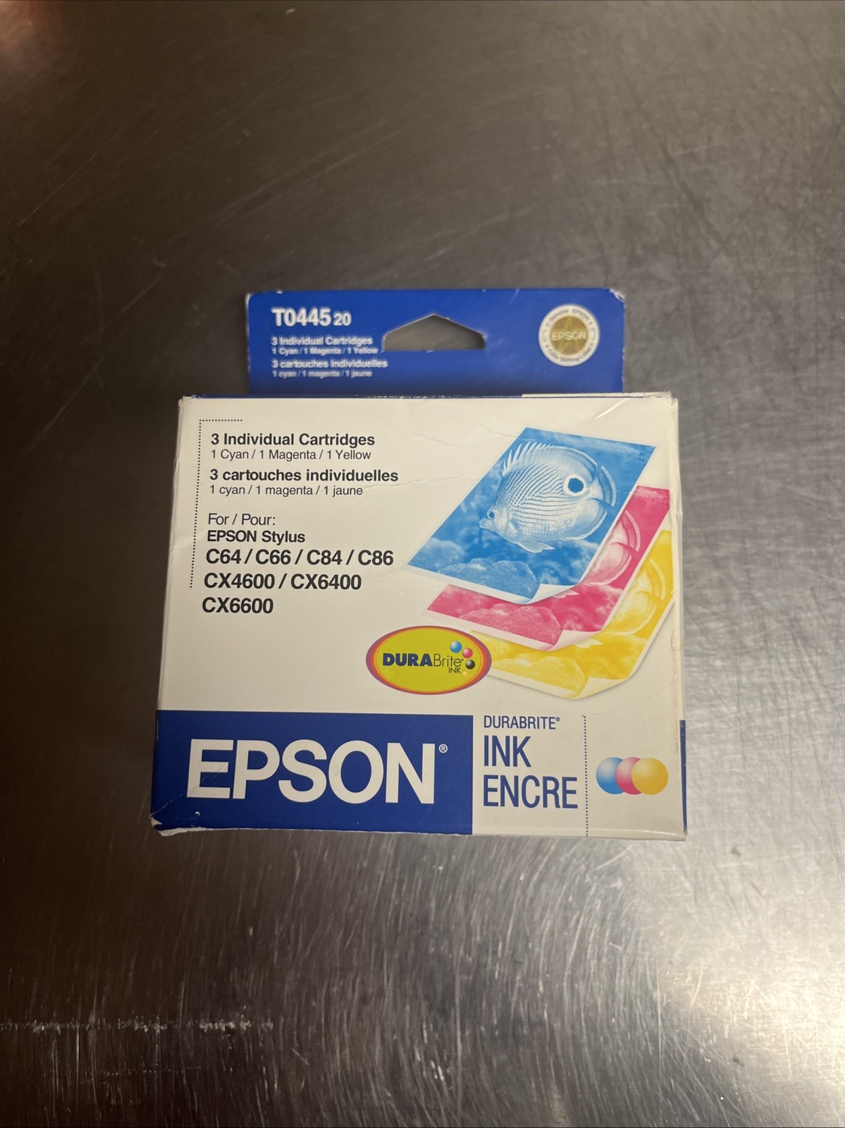 New Sealed Box Genuine OEM Epson T0445 20 Multi Color InkJet T044520 exp-unknown