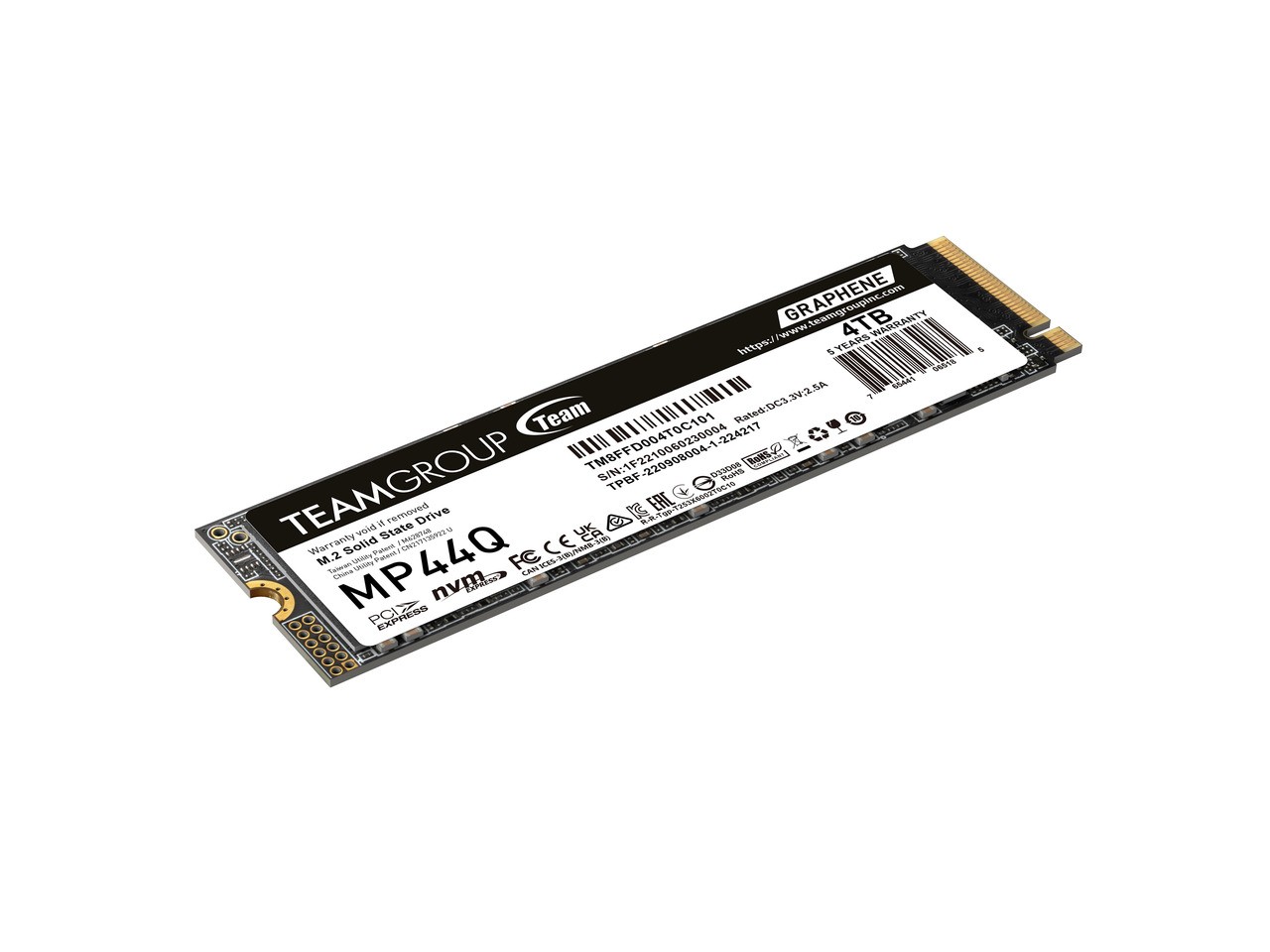 MP44Q 4TB PCIe Gen4 x4 M.2 2280 SSD Laptop & Desktop & NUC & NAS TEAMGROUP