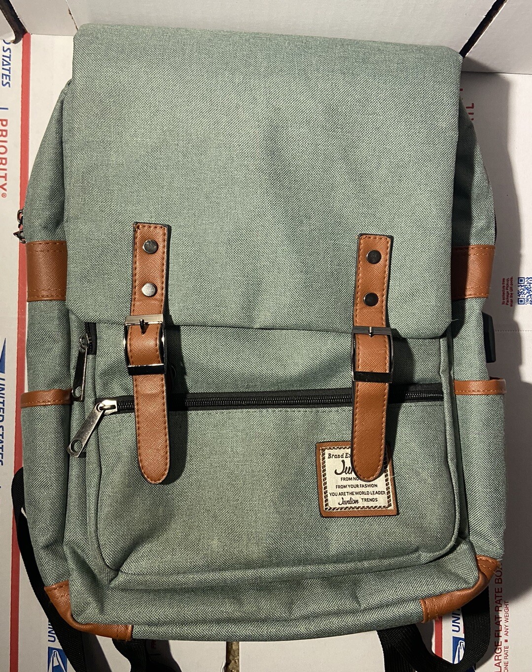 Junlion High Quality European Style Laptop Backpack Men Women School USB - READ