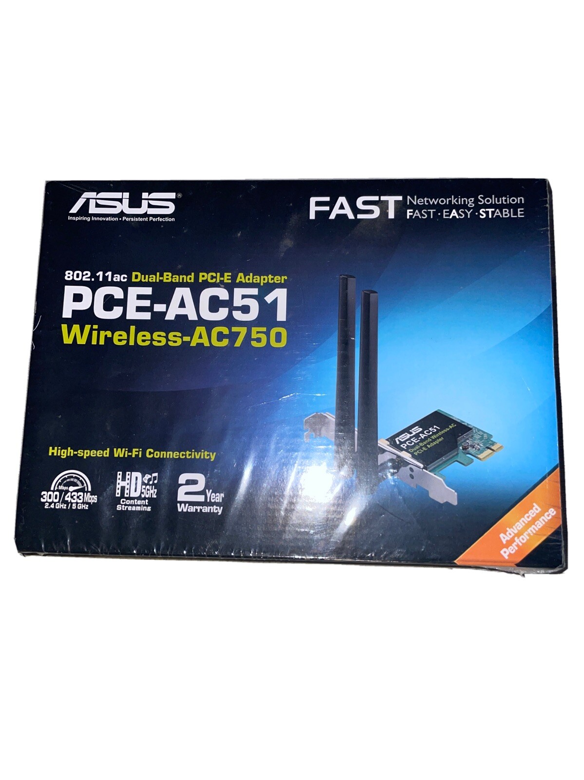 Asus Model PCE-AC51 Wireless Card PCI New In Box 